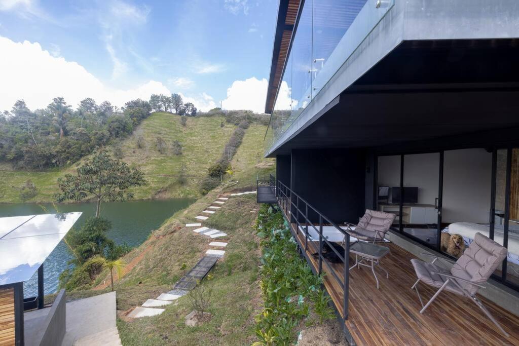 Sky House Cabana Guatape La Pradera  Exteriér fotografie